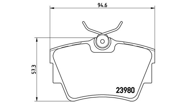 MAGNETI MARELLI stabdžių trinkelių rinkinys, diskinis stabdys 363700459041